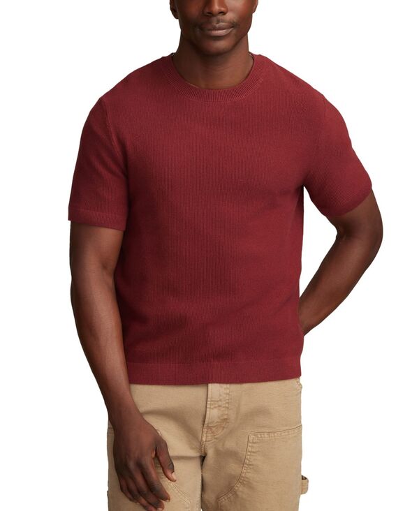 ラッキーブランド メンズ アウター ニット・セーター クルーネック セーター Lucky Brand Men's Short Sleeve Crewneck Sweater Syrah