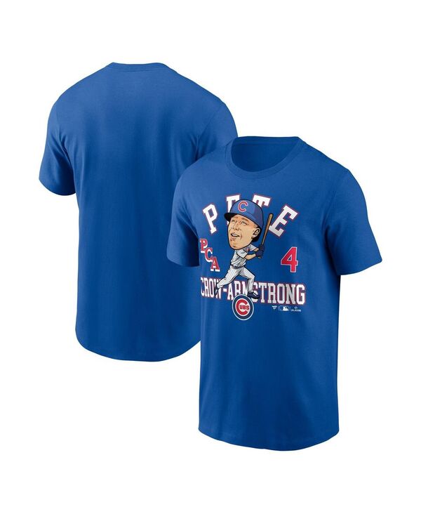 ファナティクス メンズ トップス Tシャツ Fanatics Men's Pete Crow-Armstrong Royal Chicago Cubs Hometown Caricature T-Shirt Royal