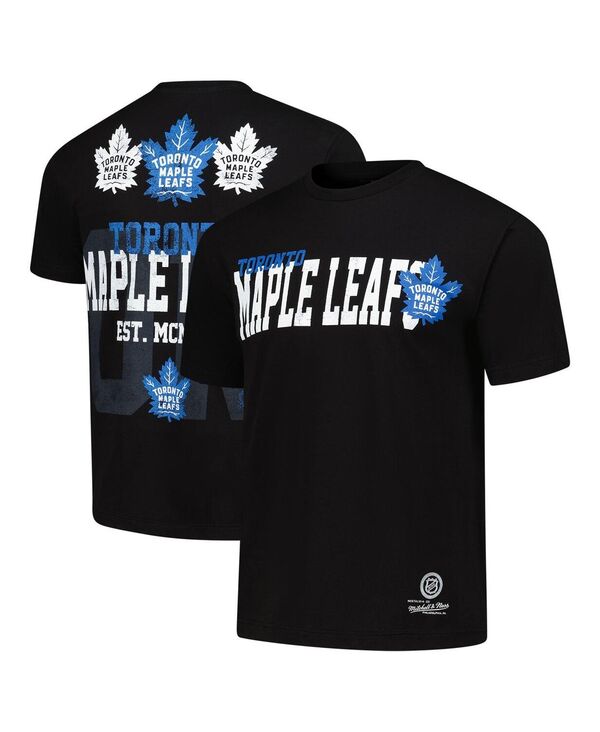 ミッチェル&ネス メンズ トップス Tシャツ Mitchell & Ness Men's Black Toronto Maple Leaf's Home T-Shirt Black ブラック