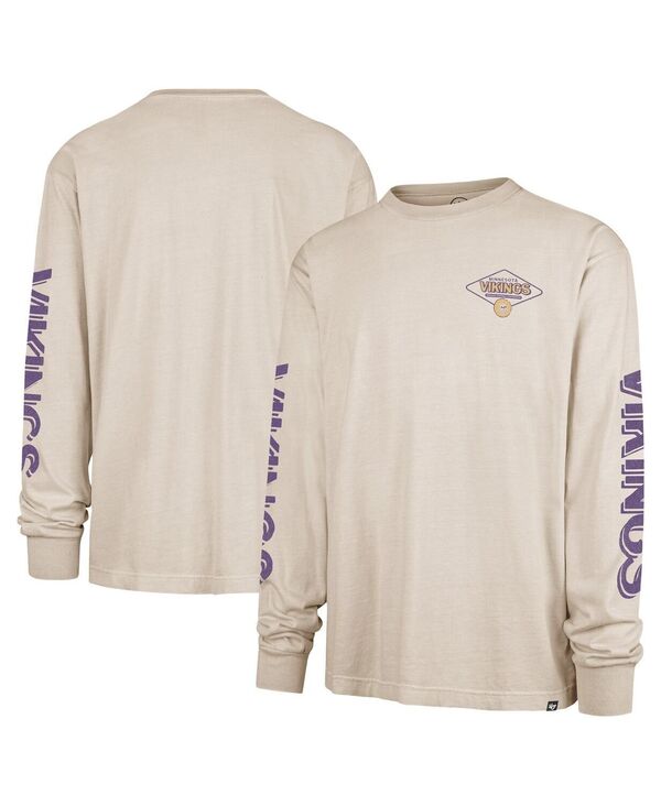 47 ブランド メンズ トップス Tシャツ '47 Brand Men's Tan Minnesota Vikings Cairn Ravine Foundation Long Sleeve T-Shirt Tan タン 10,836円