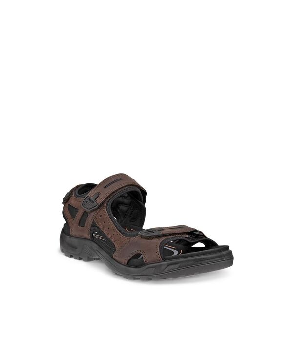 エコー メンズ シューズ サンダル Ecco Men's Yucatan Sandals Black Mole ブラック