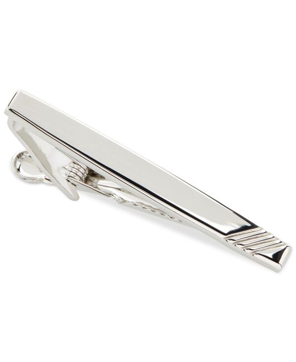 ペリーエリス メンズ アクセサリー ネクタイ Perry Ellis Portfolio Men's Triple-Stripe Tie Bar Silver シルバー