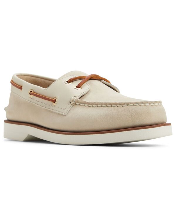 スペリー メンズ シューズ デッキシューズ Sperry Men's Authentic Original 2-Eye Double Sole Boat Shoe Cream Leather クリーム