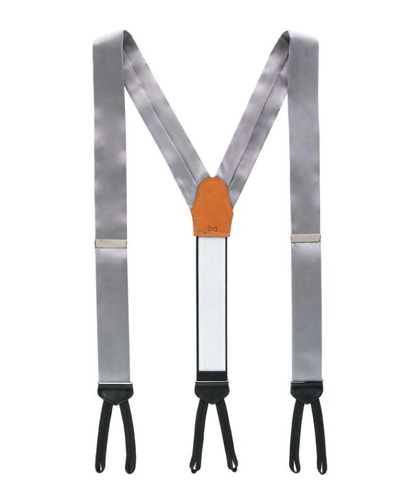 トラファルガー メンズ アクセサリー ベルト シルク TRAFALGAR Men's Sutton Solid Color Silk Formal End Suspenders Grey グレー 23,532円