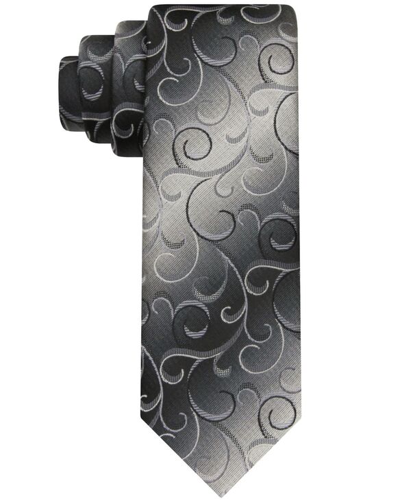 ヴァンハウセン メンズ アクセサリー ネクタイ Van Heusen Men's Shadow Paisley Tie Black ブラック