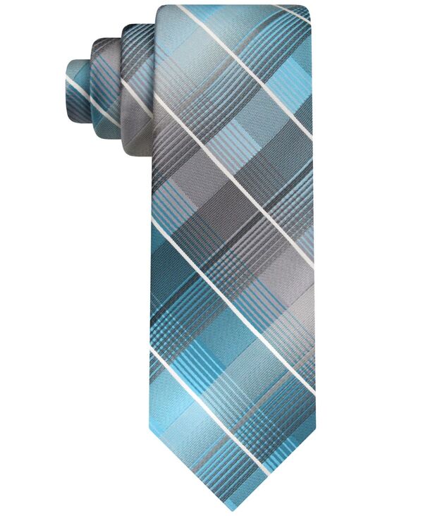 ヴァンハウセン メンズ アクセサリー ネクタイ Van Heusen Men's Classic Shadow Gradient Plaid Tie Teal ティール