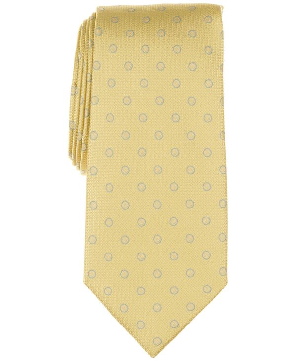ペリーエリス メンズ 付属物 タイ Perry Ellis Portfolio Men\u0027s Judkins Dot Tie Yellow 黄み バッグ・小物・ブランド雑貨-スーツ用ファッション小物