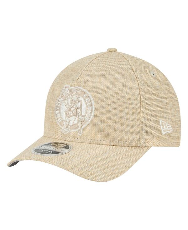 ニューエラ メンズ アクセサリー 帽子 New Era Men's Tan Boston Celtics Injection Woven A-Frame 9FORTY Adjustable Hat Tan タン｜ReVida 店