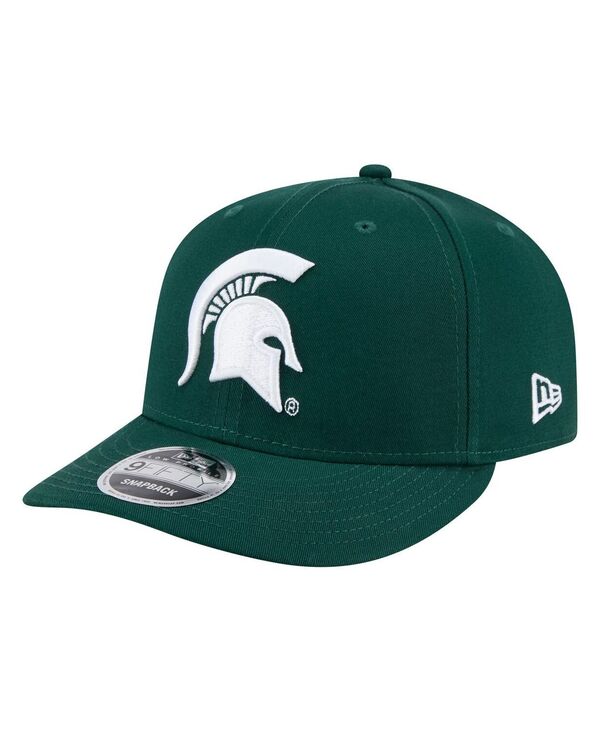 ニューエラ メンズ アクセサリー 帽子 New Era Men's Green Michigan State Spartans Low Profile 9FIFTY Snapback Hat Green グリーン