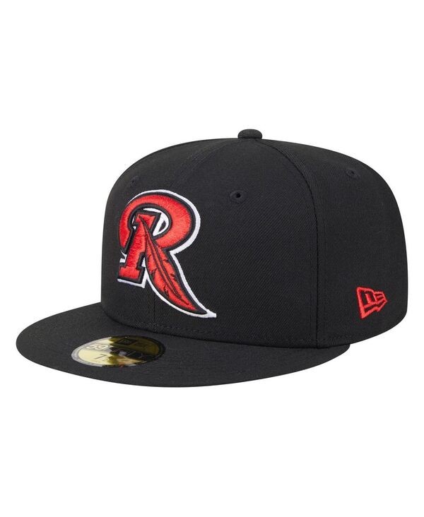 ニューエラ メンズ アクセサリー 帽子 New Era Men's Black Rochester Red Wings Authentic Collection 59FIFTY Fitted Hat Black ブラック