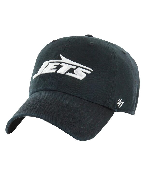 47 ブランド メンズ アクセサリー 帽子 '47 Brand Men's Black New York Jets Clean Up Tonal Adjustable Hat Black ブラック