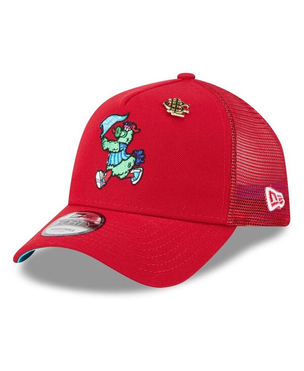 ニューエラ メンズ アクセサリー 帽子 New Era Men's Red Philadelphia Phillies 2025 Big League Chew A-Frame 9FORTY Adjustable Trucker Hat Red レッド