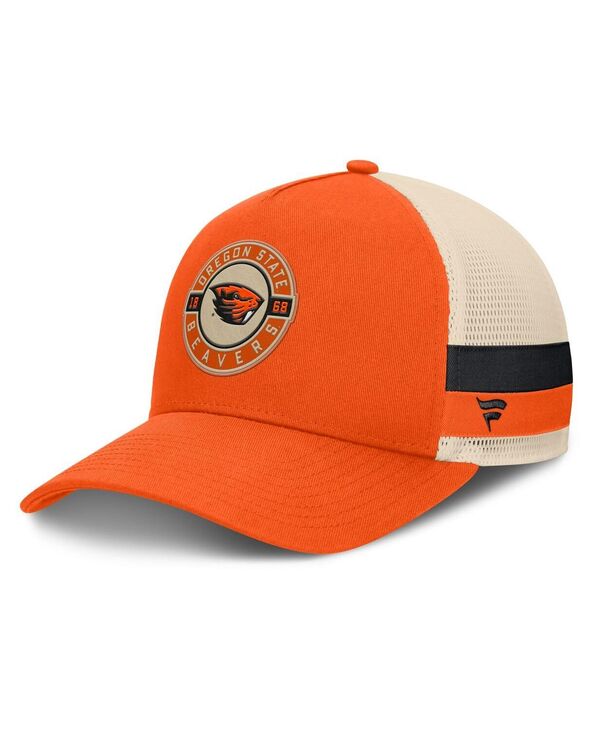 ファナティクス メンズ アクセサリー 帽子 Fanatics Men's Orange/Cream Oregon State Beavers Prestige Trucker Adjustable Hat Orange Cream クリーム