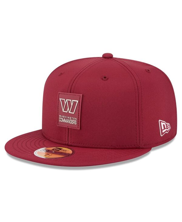 ニューエラ メンズ アクセサリー 帽子 New Era Men's Burgundy Washington Commanders 2025 Sideline 59FIFTY Fitted Hat Burgundy バーガンディ｜ReVida 店