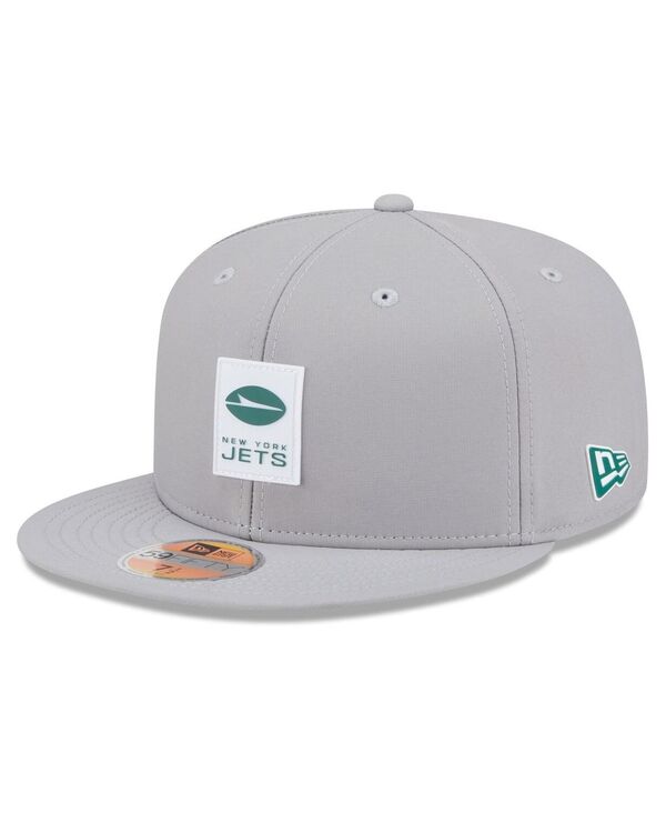 ニューエラ メンズ アクセサリー 帽子 New Era Men's Gray New York Jets 2025 Sideline 59FIFTY Fitted Hat Gray グレー