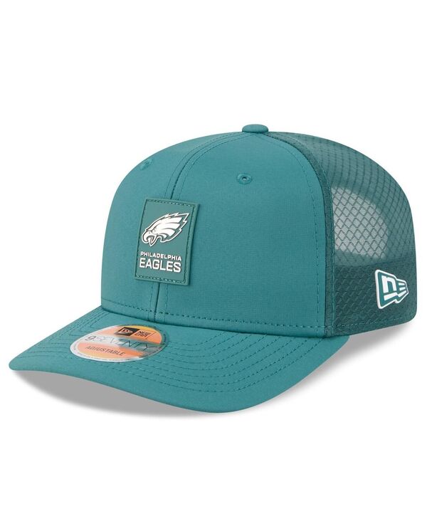 ニューエラ メンズ アクセサリー 帽子 New Era Men's Green Philadelphia Eagles 2025 Sideline 9SEVENTY Trucker Adjustable Hat Green グリーン|ReVida 店