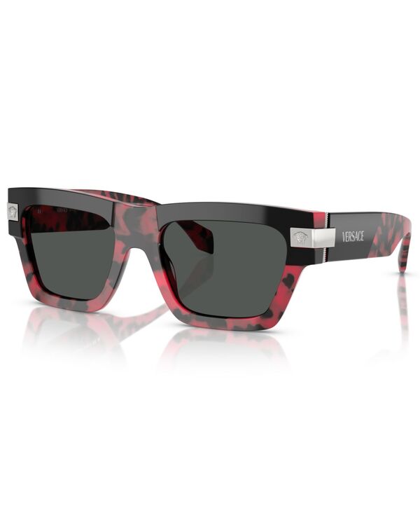 ヴェルサーチ メンズ アクセサリー サングラス・アイウェア Versace Men's Sunglasses Ve4464F Top Black Red Havana ブラック