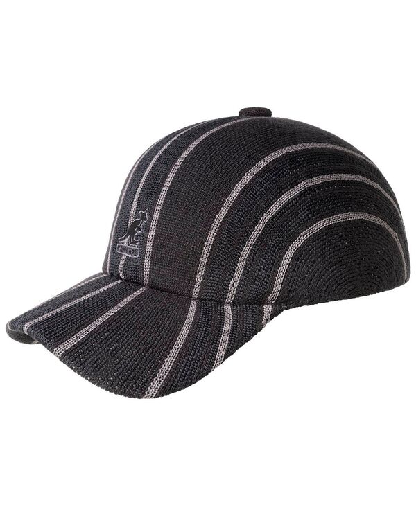 カンゴール メンズ アクセサリー 帽子 キャップ Kangol Men's Don Stripe Spacecap Baseball & Sport Caps Black ブラック