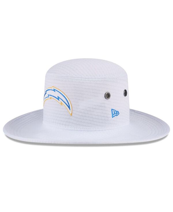 ニューエラ メンズ アクセサリー 帽子 New Era Men's White Los Angeles Chargers 2024 NFL Training Camp Panama Bucket Hat White ホワイト｜ReVida 店