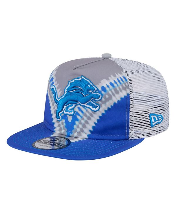 ニューエラ メンズ アクセサリー 帽子 New Era Men's Gray/Blue Detroit Lions Throwback Dye Golfer Snapback Hat Gray Blue グレー