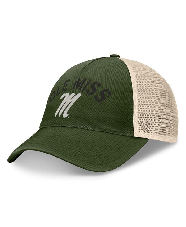 トップオブザワールド メンズ アクセサリー 帽子 Top of the World Men's Hunter Green Ole Miss Rebels OHT Military Appreciation Glory Trucker Adjustable Hat Hunter Green グリーン