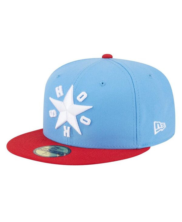 ニューエラ メンズ アクセサリー 帽子 New Era Men's Light Blue Corpus Christi Hooks Authentic Collection 59FIFTY Fitted Hat Light Blue ブルー
