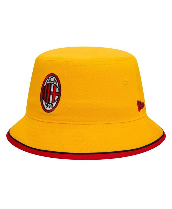 ニューエラ メンズ アクセサリー 帽子 New Era Men's Yellow AC Milan 2011 Bucket Hat Yellow イエロー