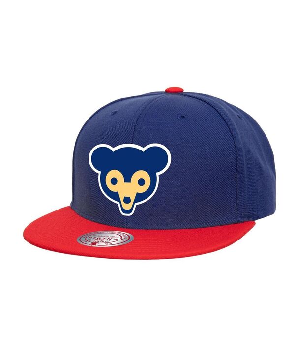 ミッチェル&ネス メンズ アクセサリー 帽子 Mitchell & Ness Men's Navy Chicago Cubs Cooperstown Collection Basic Flip Snapback Hat Navy ネイビー｜ReVida 店