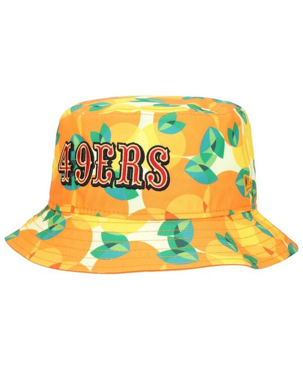 ニューエラ メンズ アクセサリー 帽子 New Era Men's Orange San Francisco 49ers Citrus Bucket Hat Orange オレンジ