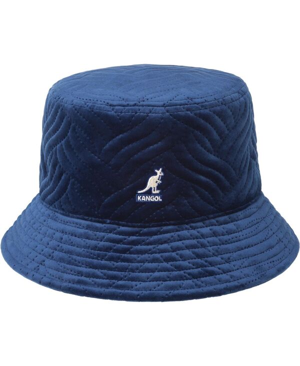 カンゴール メンズ アクセサリー 帽子 プラスサイズ Kangol Plush Wave Puff Bucket Blue ブルー