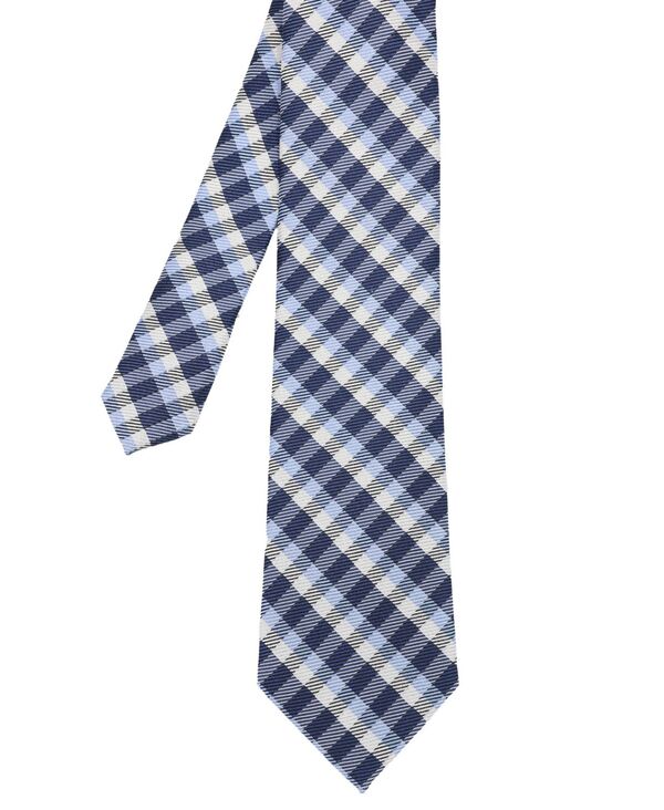 ベンシャーマン メンズ アクセサリー ネクタイ シルク Ben Sherman Men's Plaid Silk Tie Navy Blue ネイビー