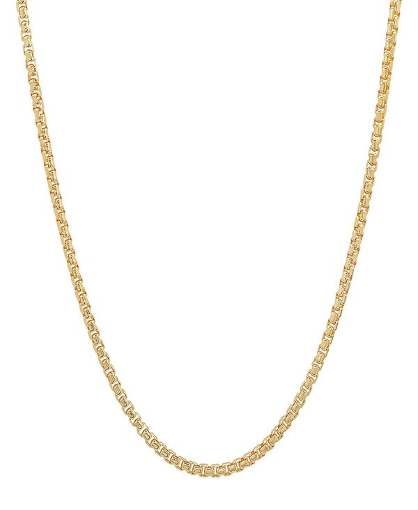 スティールタイム レディース アクセサリー ネックレス・チョーカー・ペンダントトップ レース STEELTIME Unisex 14K Gold Plated Box Link Chain Necklace Gold ゴールド｜ReVida 店