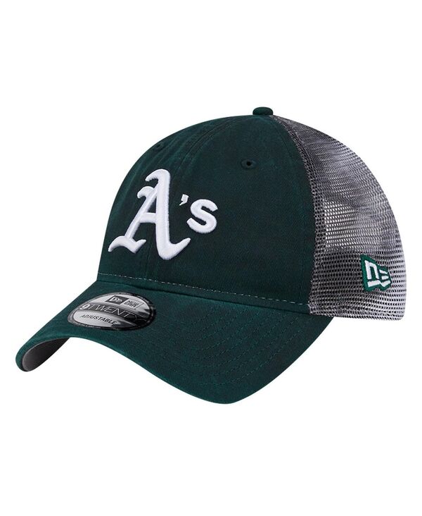 ニューエラ メンズ アクセサリー 帽子 New Era Men's Green Athletics Team Slick Trucker 9TWENTY Adjustable Hat Green グリーン 8,840円