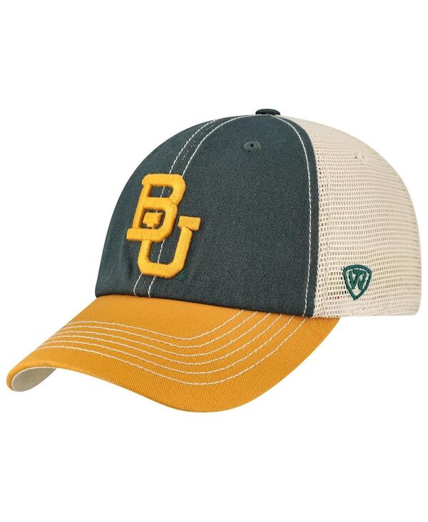 トップオブザワールド メンズ アクセサリー 帽子 Top of the World Men's Green/Gold Baylor Bears Off Road Adjustable Trucker Hat Green Gold グリーン