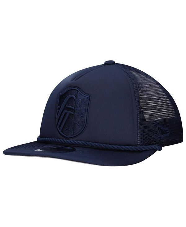 ニューエラ メンズ アクセサリー 帽子 New Era Men's Navy St. Louis City SC Tone Golfer Snapback Hat Navy ネイビー