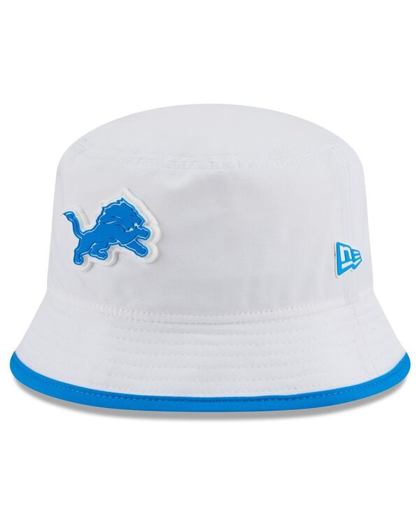 ニューエラ メンズ アクセサリー 帽子 New Era Men's White Detroit Lions 2025 NFL Training Camp Stretch Bucket Hat White ホワイト