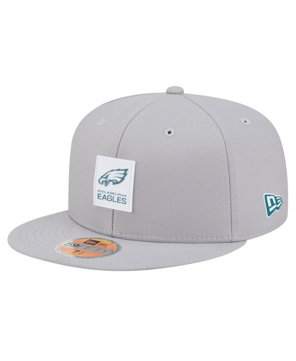 ニューエラ メンズ アクセサリー 帽子 New Era Men's Gray Philadelphia Eagles 2025 Sideline 59FIFTY Fitted Hat Gray グレー