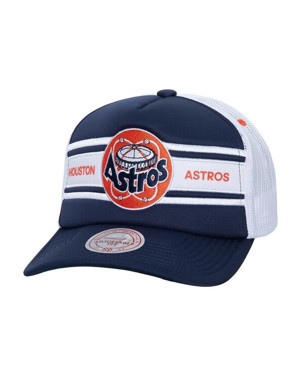 ミッチェル&ネス メンズ アクセサリー 帽子 Mitchell & Ness Men's Navy Houston Astros Sideline Trucker Adjustable Hat Navy ネイビー