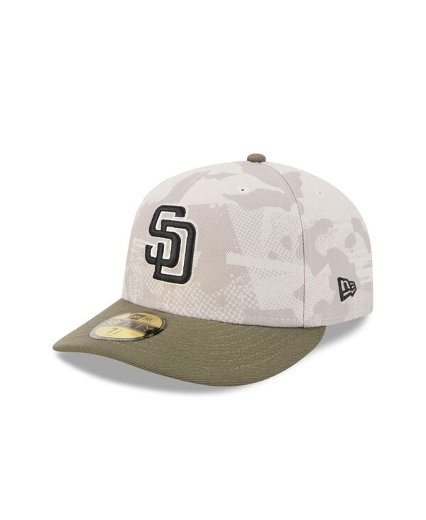 ニューエラ メンズ アクセサリー 帽子 New Era Men's Light Beige/Olive San Diego Padres 2025 Armed Forces Day 59FIFTY Fitted Hat Light Beige Olive オリーブ