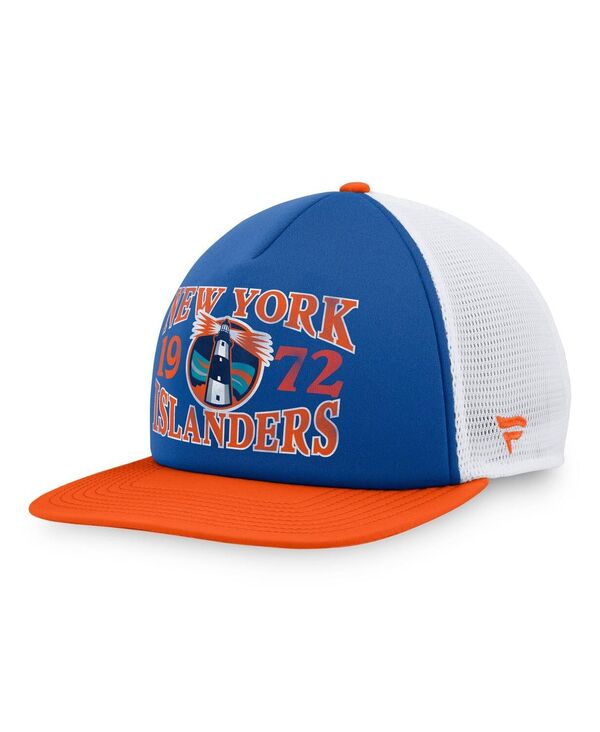 ファナティクス メンズ アクセサリー 帽子 Fanatics Men's Royal New York Islanders Heritage Foam Front Adjustable Trucker Hat Royal