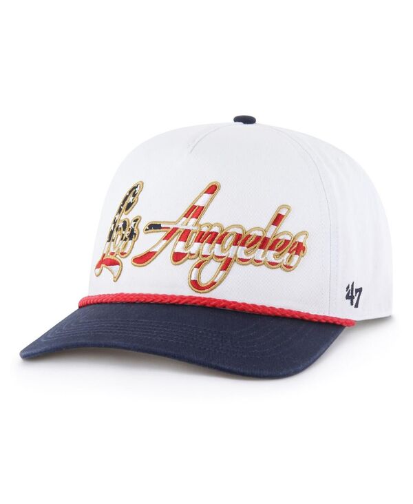 47 ブランド メンズ アクセサリー 帽子 '47 Brand Men's White Los Angeles Chargers Patriotic Overhand Hitch Adjustable Hat White ホワイト