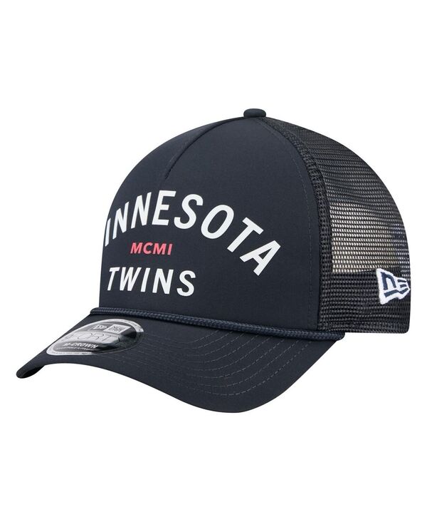 ニューエラ メンズ アクセサリー 帽子 ミニ New Era Men's Navy Minnesota Twins Minimalist 9FORTY A-Frame Adjustable Hat Navy ネイビー