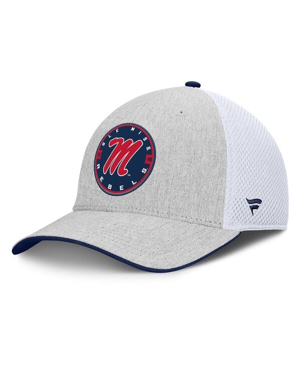ファナティクス メンズ アクセサリー 帽子 Fanatics Men's Heather Gray/White Ole Miss Rebels Trigger Flex Hat Heather Gray White ホワイト