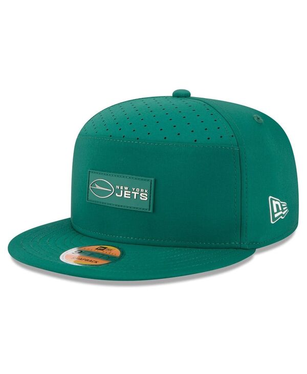 ニューエラ メンズ アクセサリー 帽子 New Era Men's Green New York Jets 2025 Sideline Split Panel 9FIFTY Snapback Hat Green グリーン