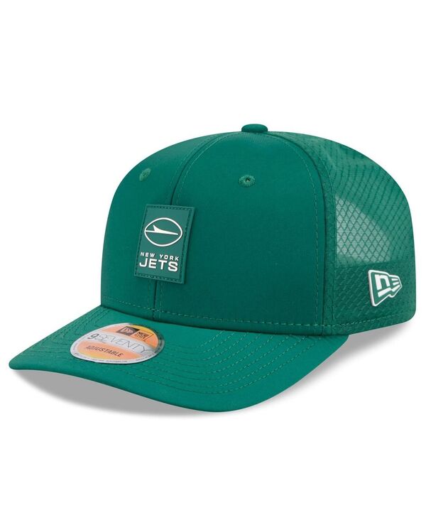 ニューエラ メンズ アクセサリー 帽子 New Era Men's Green New York Jets 2025 Sideline 9SEVENTY Trucker Adjustable Hat Green グリーン