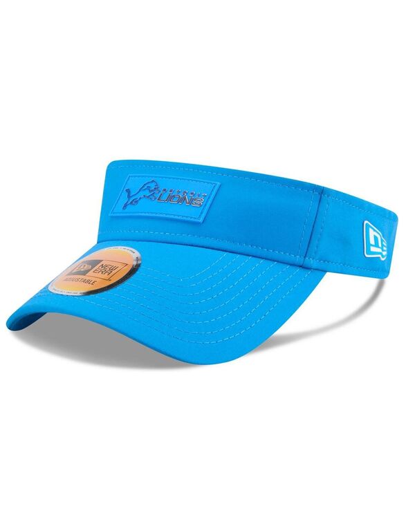 ニューエラ メンズ アクセサリー 帽子 New Era Men's Blue Detroit Lions 2025 Sideline Visor Hat Blue ブルー
