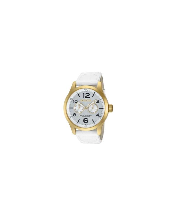 インビクタ メンズ アクセサリー 腕時計 Invicta Men's 12174 Specialty Quartz 3 Hand Silver Dial Watch White ホワイト