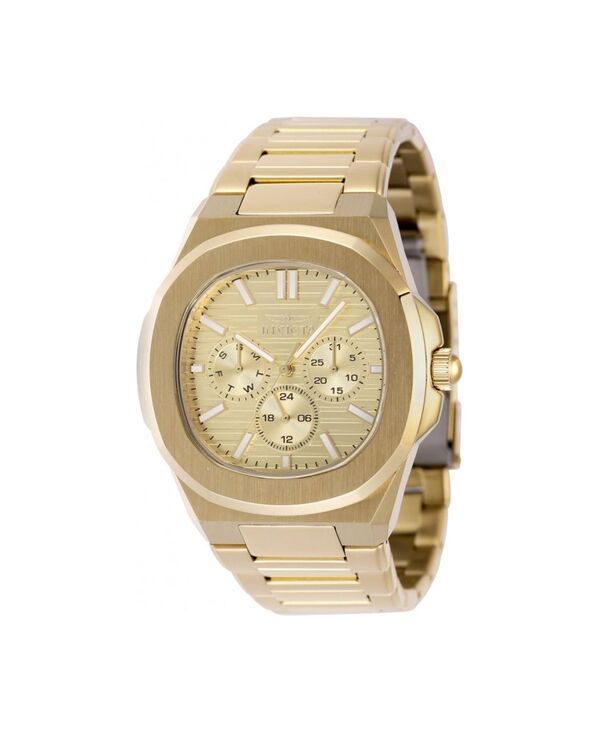 インビクタ メンズ アクセサリー 腕時計 Invicta Men's 48525 Speedway Quartz Chronograph Gold Dial Watch Gold ゴールド