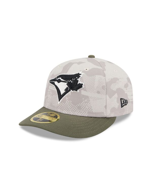 ニューエラ メンズ アクセサリー 帽子 New Era Men's Light Beige/Olive Toronto Blue Jays 2025 Armed Forces Day Low Profile 59FIFTY Fitted Hat Light Beige Olive オリーブ