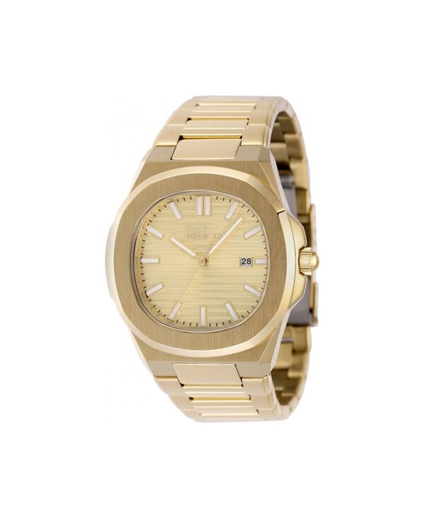 インビクタ メンズ アクセサリー 腕時計 Invicta Men's 48520 Speedway Quartz 3 Hand Gold Dial Watch Gold ゴールド